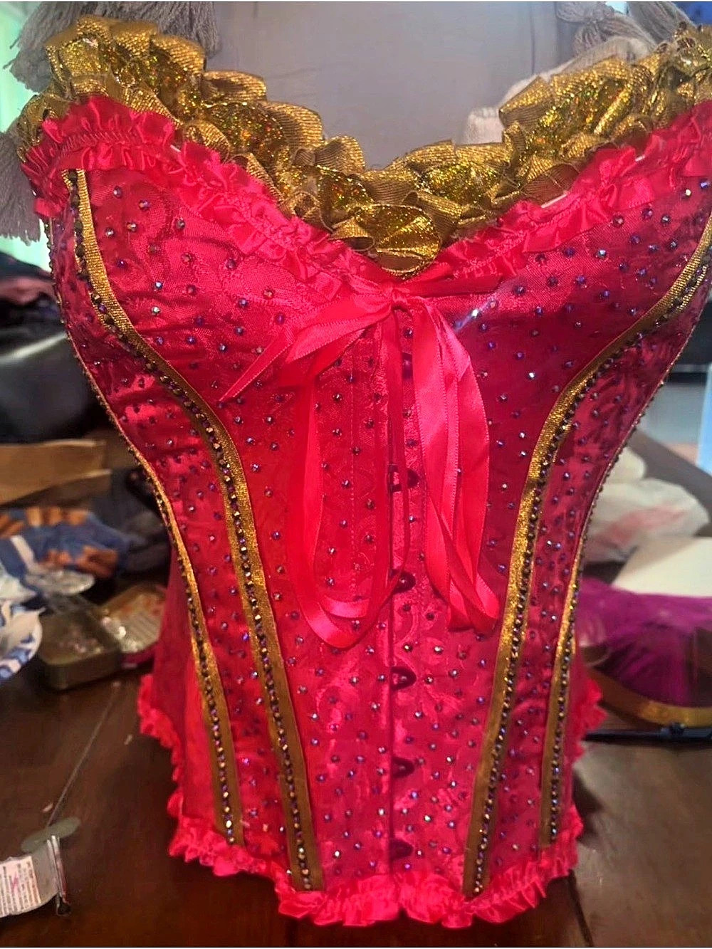 Pink & Gold Corset